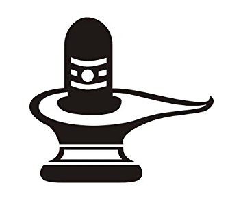 355x293 Lord Shiva Shiv Ling Silhouette Black Vinyl Decal Car