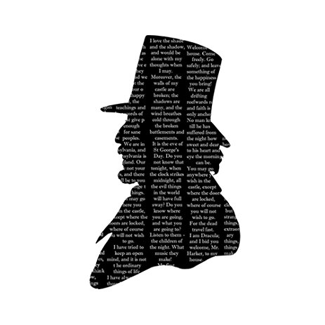 463x463 Dracula Silhouette Print Art Wall Decor Black