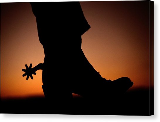 546x417 Cowboy Silhouette Canvas Prints
