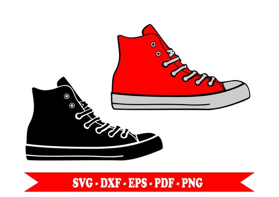570x403 Svg Svg Shoes Sneaker Sneakers Silhouette Clip Art In Svg