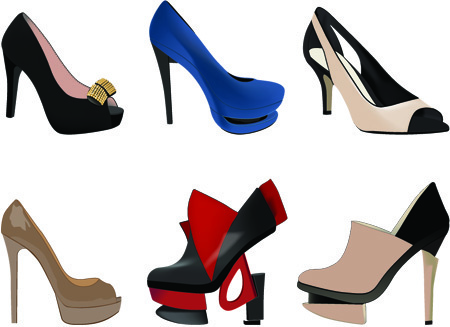 450x327 Vector Women Shoes Free Vector Download (1,730 Free Vector)