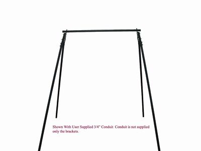 400x300 Ar500 Double Gong Shooting Target Hanging Stand Kit