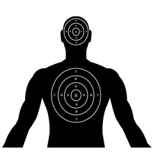 Shooting Target Silhouette at GetDrawings | Free download