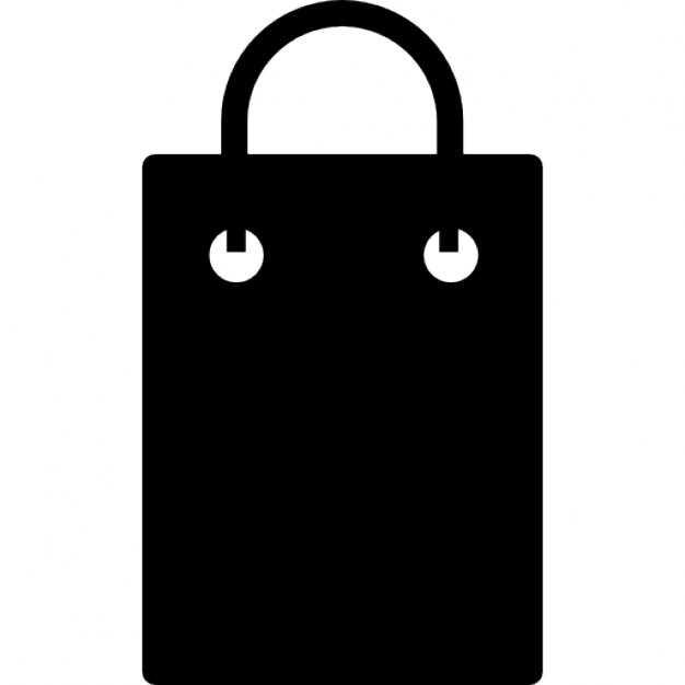 626x626 Shopping Bag Black Silhouette Icons Free Download