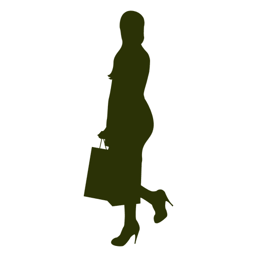 512x512 Shopping Girl Silhouette 4