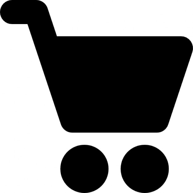 626x626 Shopping Cart Black Side Silhouette Icons Free Download