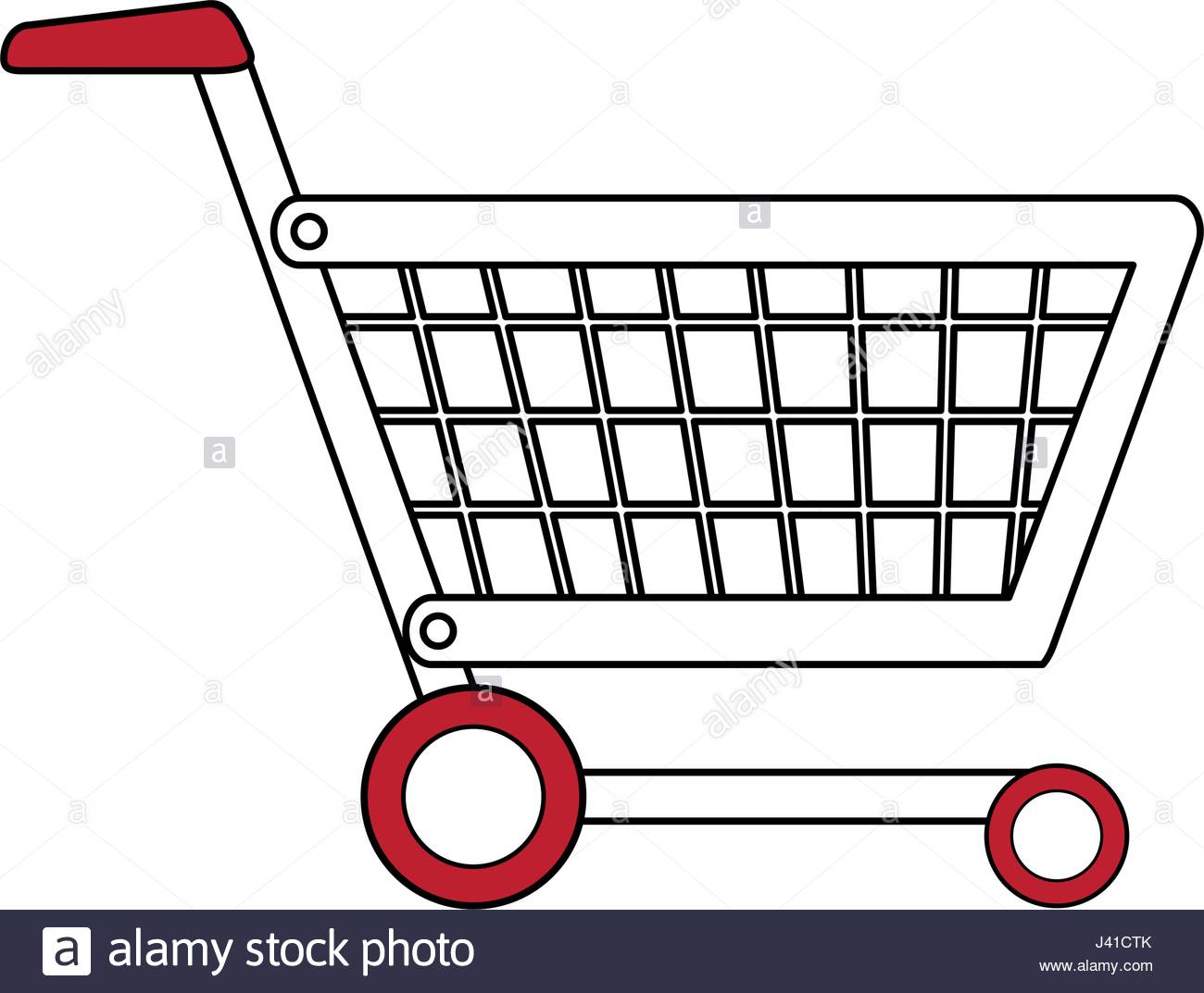 1300x1073 Color Silhouette Cartoon Shopping Cart With Wheels Stock Vector