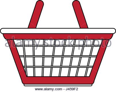 404x320 Color Silhouette Image Shopping Cart Of Supermarket Stock Vector