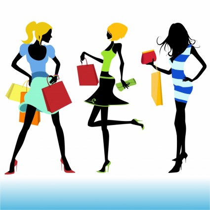 425x425 Shopping Girl Vector Vector People Free Vector Free Download