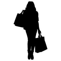 200x200 Silhouette Silhouettes Woman Women Lady Ladies Human People Person