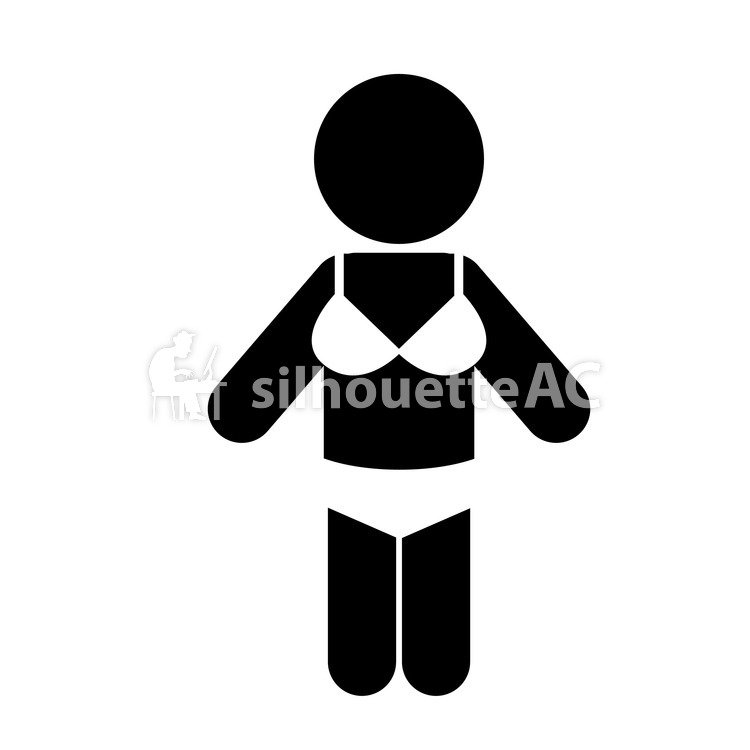 750x750 Free Silhouette Vector Lady, Icon, Shorts