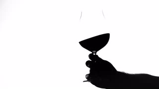 320x180 Hand Silhouette Behind Glass Big. The Silhouette Of A Big Hand