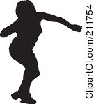 138x150 Girls Shot Put Clipart