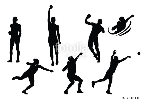 500x354 Shot Put Sport Silhouette Stock Image And Royalty Free Vector