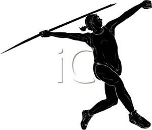 300x257 Woman Throwing Javelin Javelin Throw Silhouette Projects