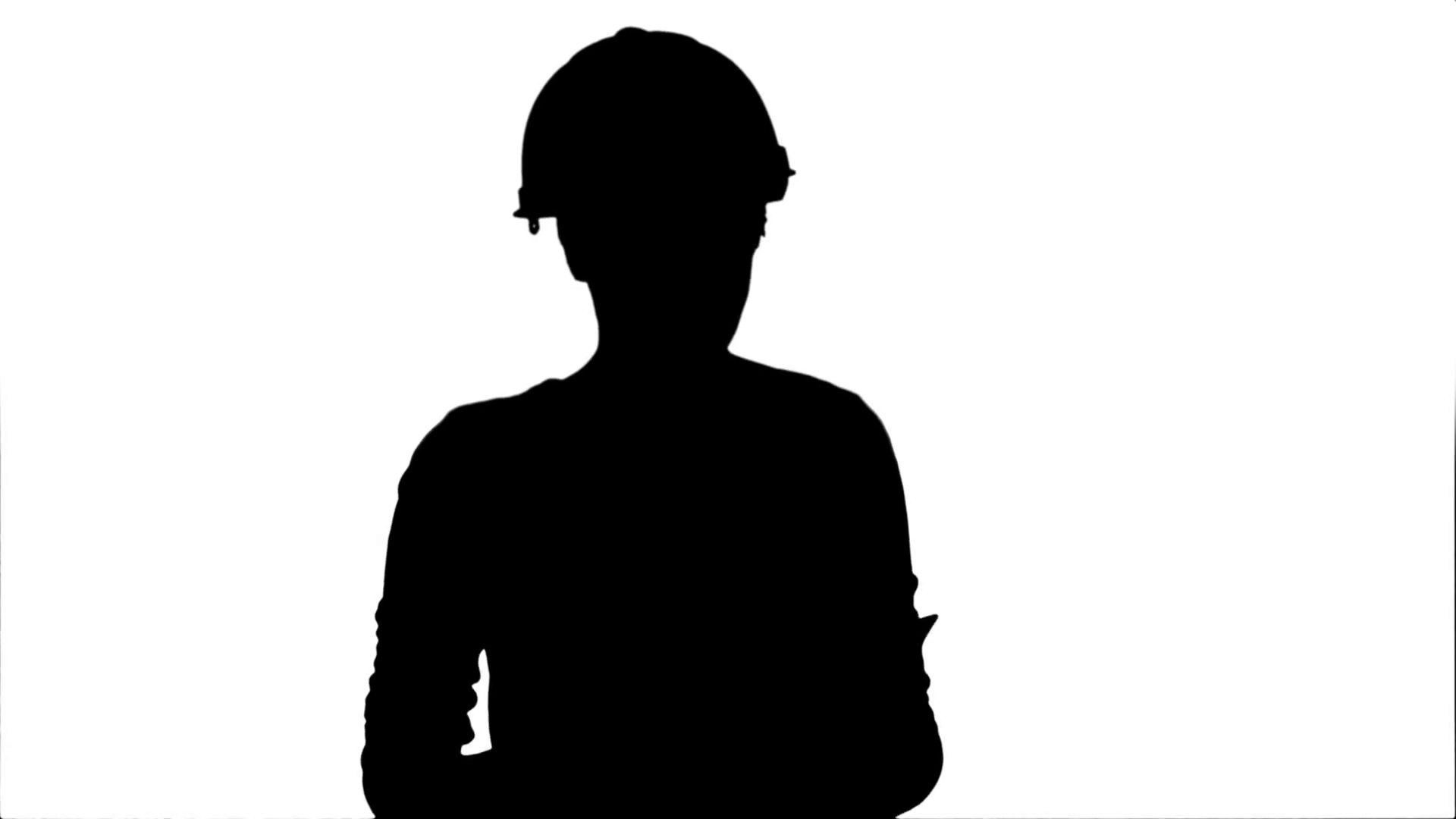 1920x1080 Silhouette Angry Female Engineer In Hardhat With Documents