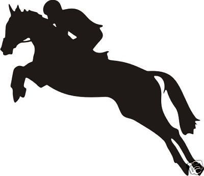 400x346 Large Show Jumping Decal For Car Ute 4wd Horse Float Ebay