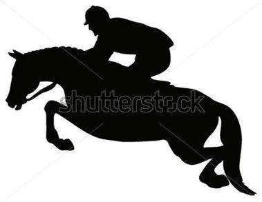 379x293 Free Dressage Silhouette Clip Art