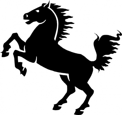 425x402 Free Horse Jumping Clipart