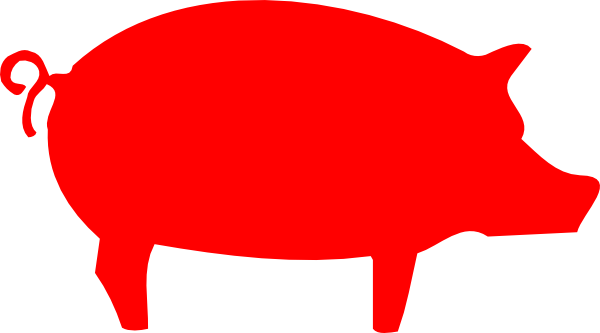 600x333 Pig Outline Clip Art