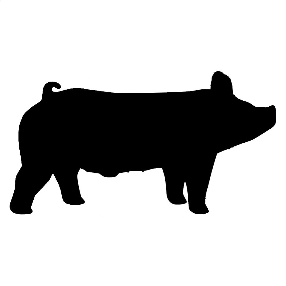 Download Show Pig Silhouette at GetDrawings.com | Free for personal ...