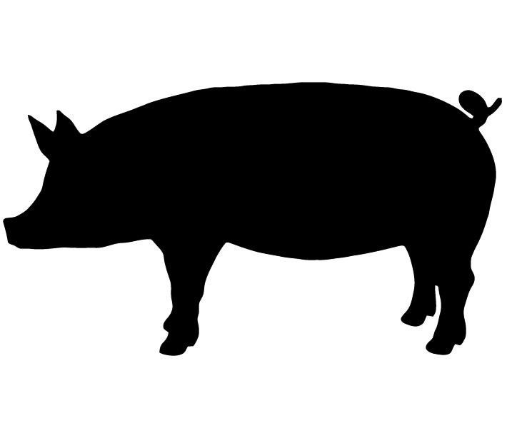 Download Show Pig Silhouette at GetDrawings.com | Free for personal ...