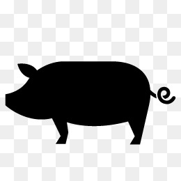 260x260 Pig Silhouette Png, Vectors, Psd, And Clipart For Free Download