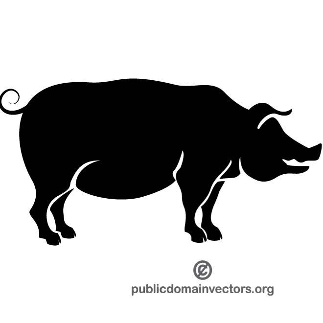 Show Pig Silhouette Images at GetDrawings | Free download