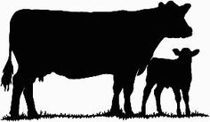 236x138 Show Heifer Clip Art Cow Silhouette 1 Decal Sticker More