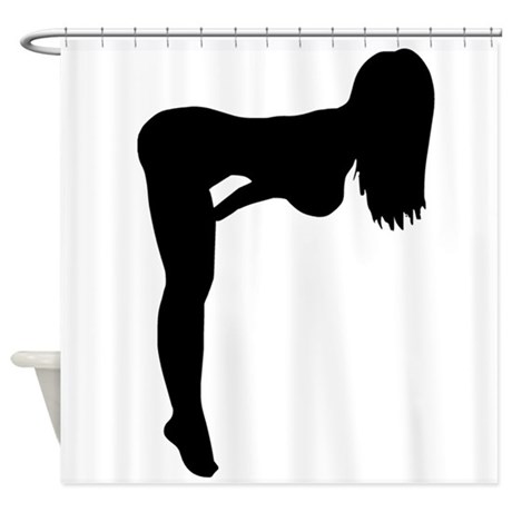 460x460 Silhouette Shower Curtains