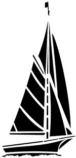 150x311 Simple Silhouette Of A Sailboat Craft Ideas