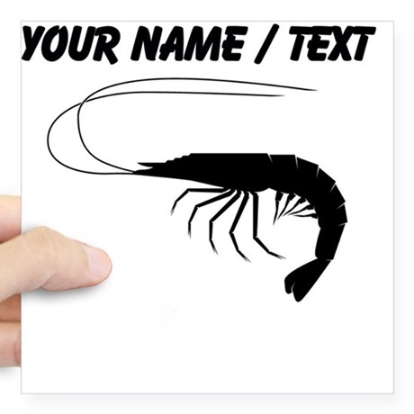 460x460 Shrimp Square Stickers