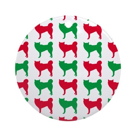460x460 Siberian Husky Christmas Ornaments