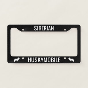 307x307 Siberian Husky Dog License Plates Zazzle