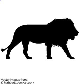 335x355 Download Lion Silhouette