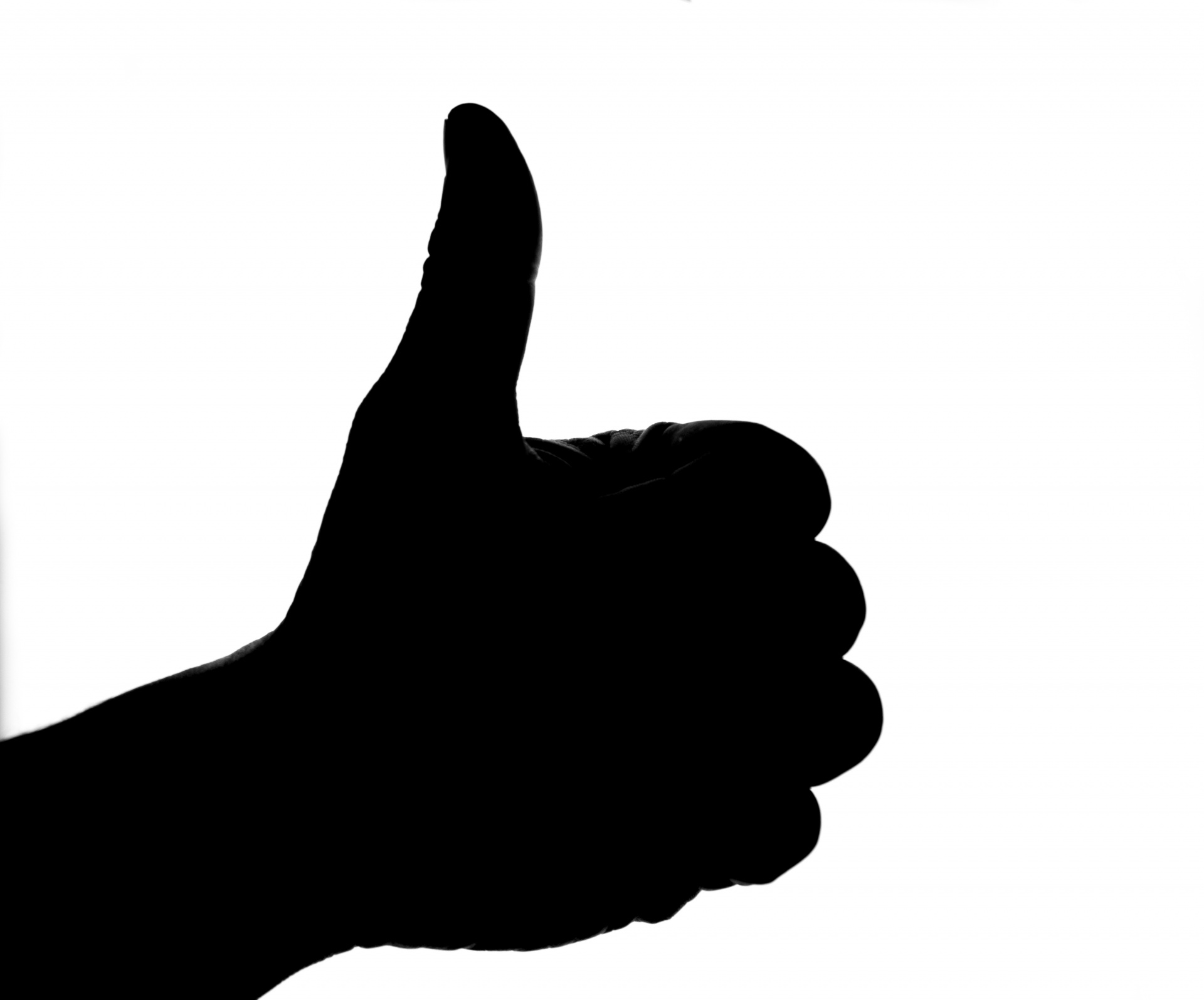 1920x1595 Silhouette Of Thumb Up Hand Free Stock Photo