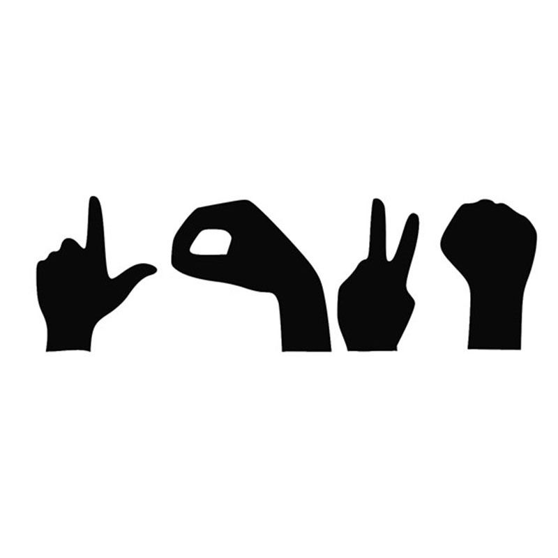 800x800 Sign Language Silhouette
