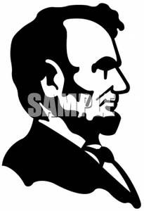 205x300 Clipart Of Abe Lincoln Profile