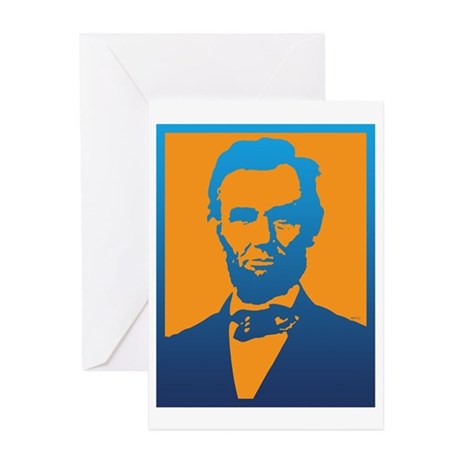 460x460 Silhouette Of Abraham Lincoln Stationery Cards, Invitations