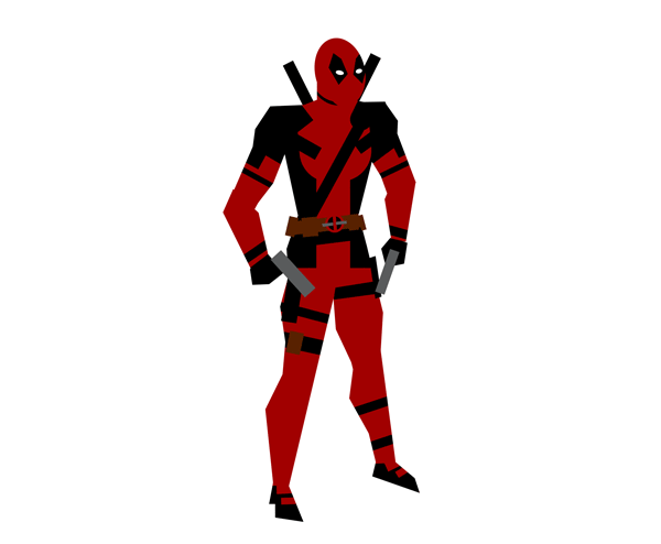 600x494 To Create A Simple Geometric Vector Deadpool In Adobe Photoshop