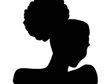 340x270 Afro Puff Silhouette Etsy