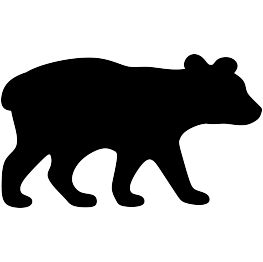 263x262 Black Bear Clipart African