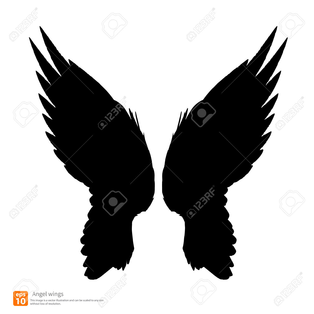 1300x1300 Wings Silhouette Clipart