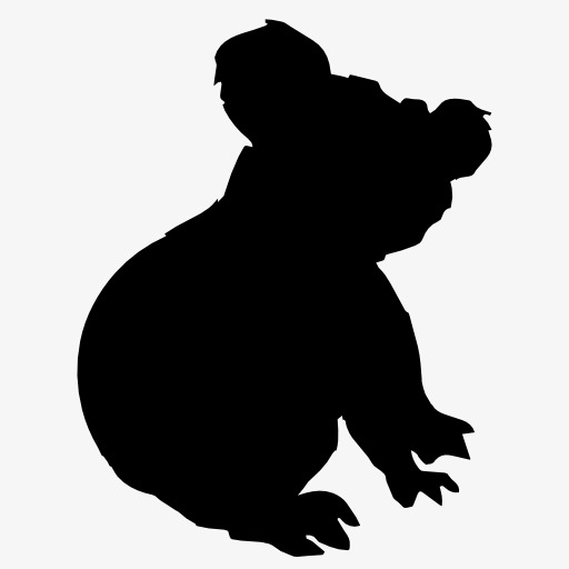 512x512 Sloth Silhouette, Animal, Projection, Black Silhouette Png Image
