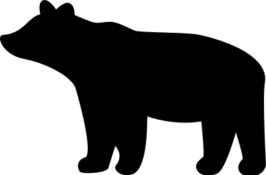 388x256 Bear Silhouette
