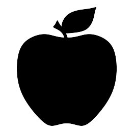 263x262 Free Svg Apple Silhouette Graphics Silhouettes