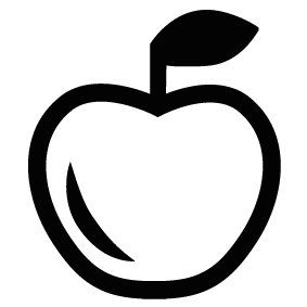 283x283 Apple Silhouette Silhouette Of Apple