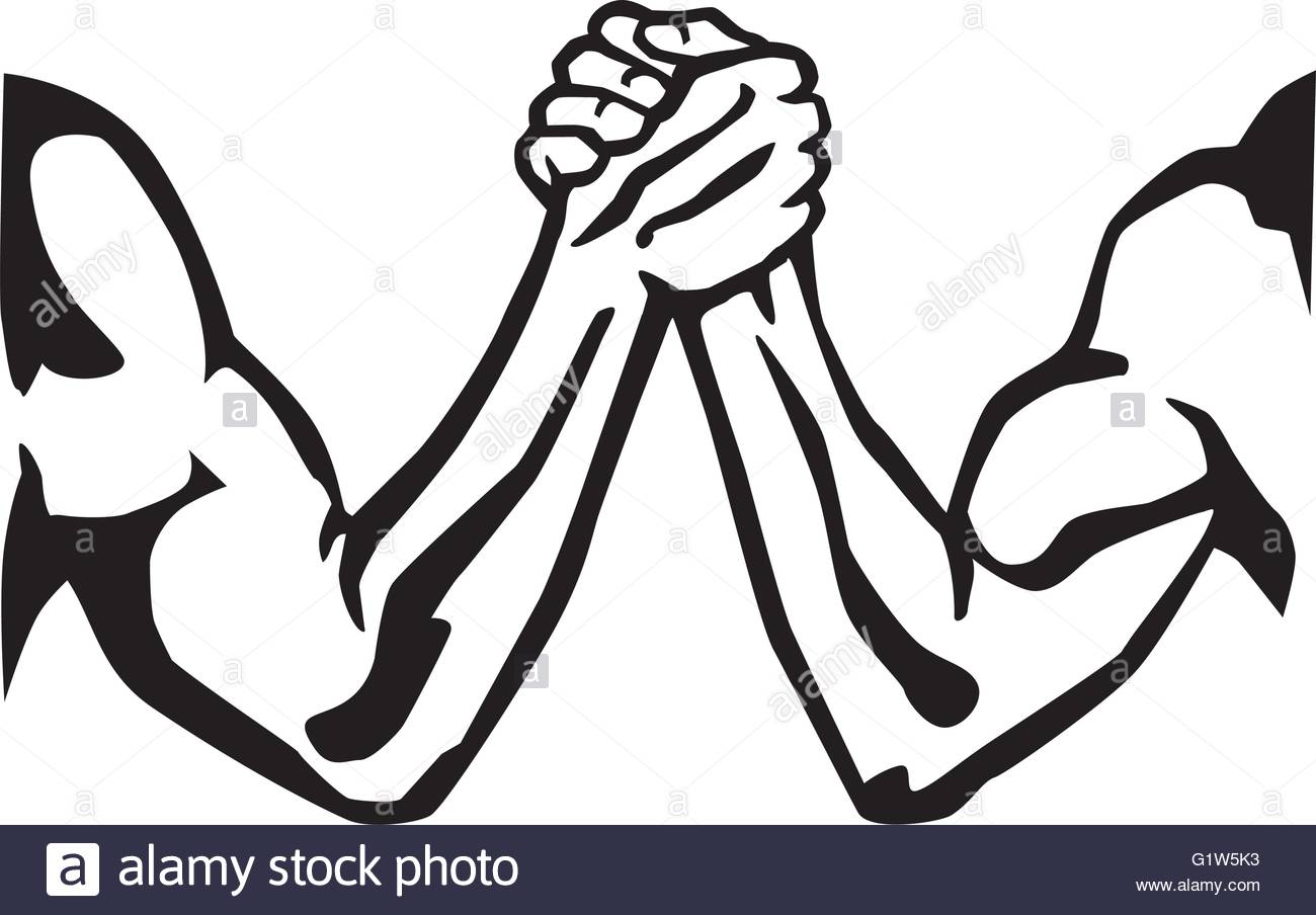 1300x904 Arm Wrestling Silhouette Stock Vector Art Amp Illustration, Vector