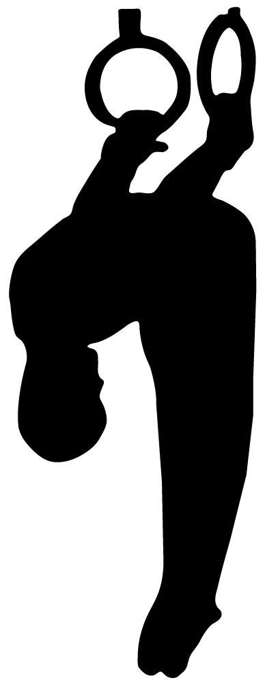 388x1000 Gymnastics Silhouette Style Olympic Rings Wall Decal Wallmonkeys
