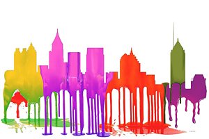 300x200 Atlanta Silhouette Art